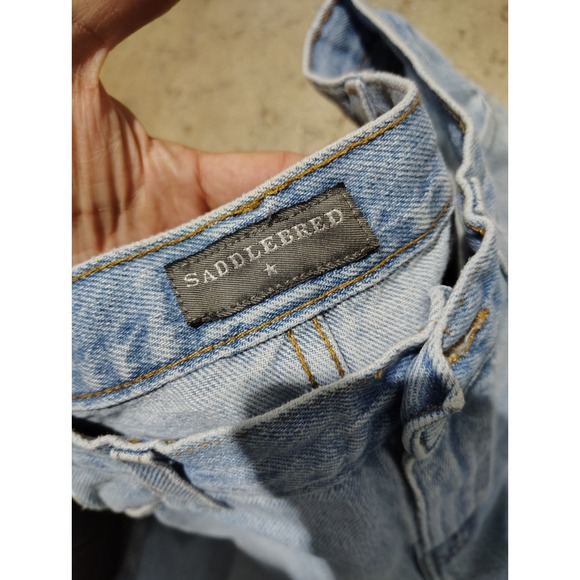 Vintage Saddlebred Jeans Mens‎ 36x30 Blue Denim Relaxed Western Lightwash - Picture 6 of 9